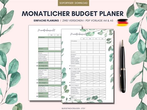 budgetplaner deutsch
